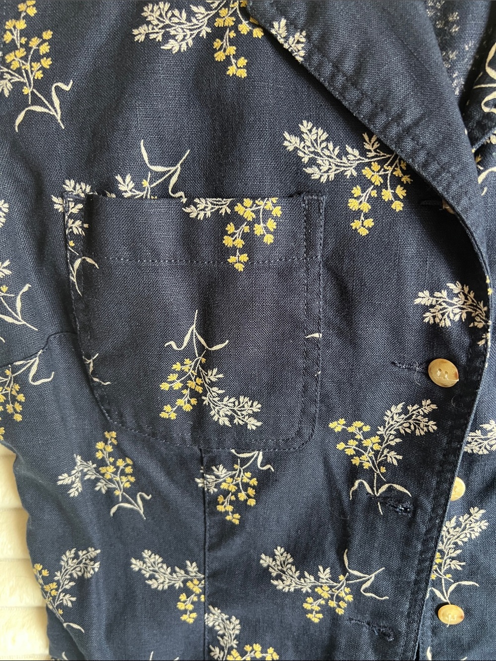 Liz Claiborne Navy Blue Floral Maxi Dress - Picture 4 of 6